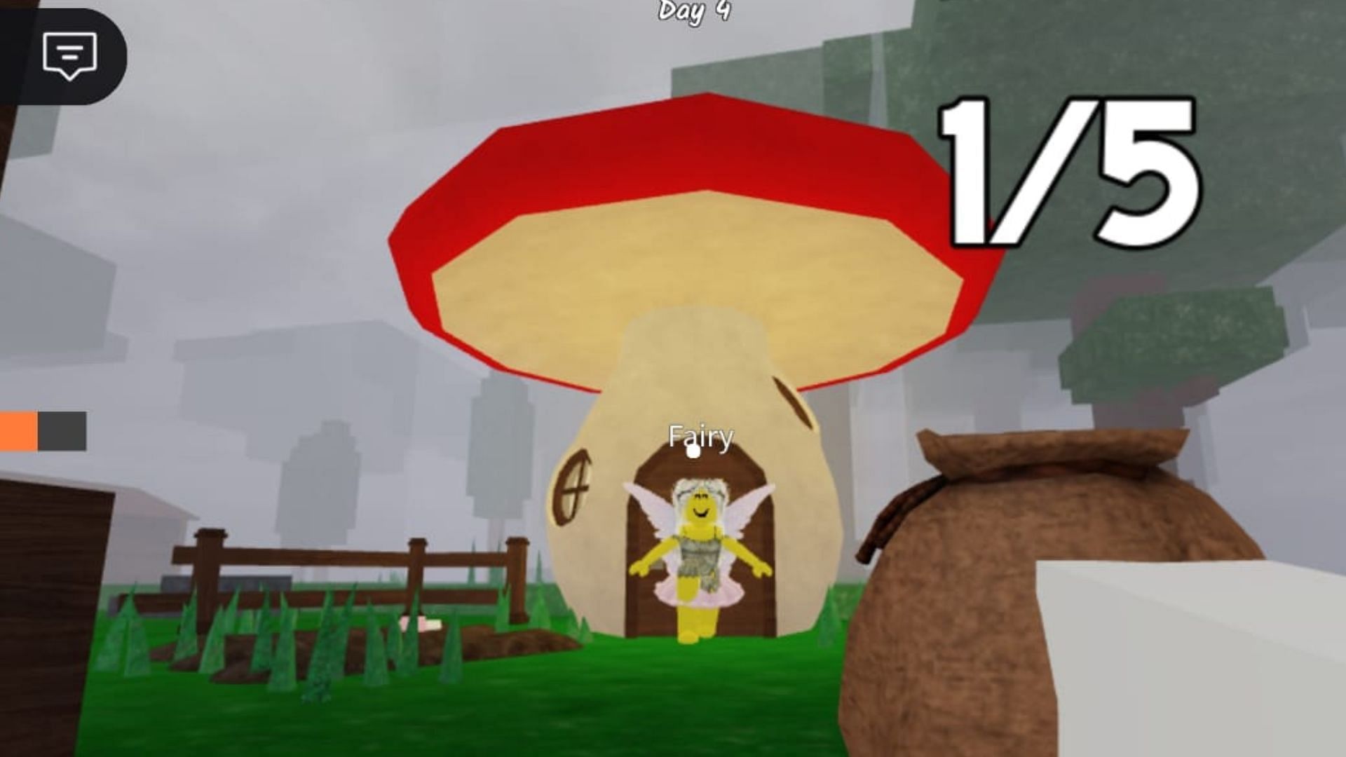 The Fairy gives different seeds in exchange for Flowers (Image via Roblox)